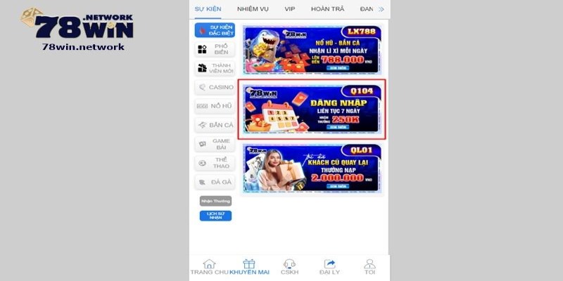 78win đang có chương trình tặng 250k cực kỳ hấp dẫn 78win đang có chương trình tặng 250k cực kỳ hấp dẫn